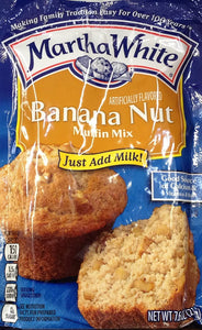 Martha White BANANA NUT Muffin Mix 7.6oz (3 Packets)