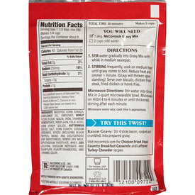 McCormick Original Country Gravy Mix (Pack of 4) 2.64 oz Packets