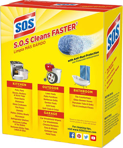 S.O.S-10002 , Steel Wool Soap Pads, 10 Ct