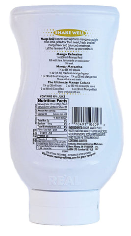 Image of Mango Reàl, Mango Puree Infused Syrup, 16.9 FL OZ Squeezable Bottle (Pack of 1)