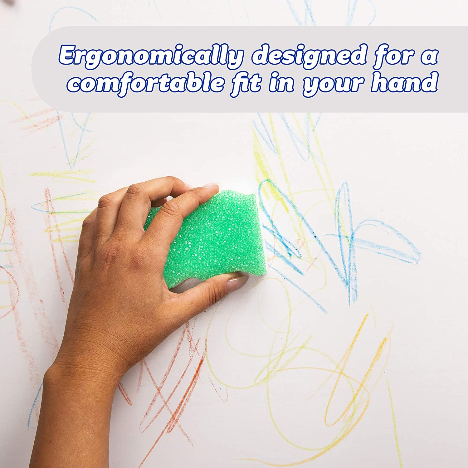 Scrub Daddy- Eraser Daddy - Dual Sided Water Activated Scrubber & Eraser