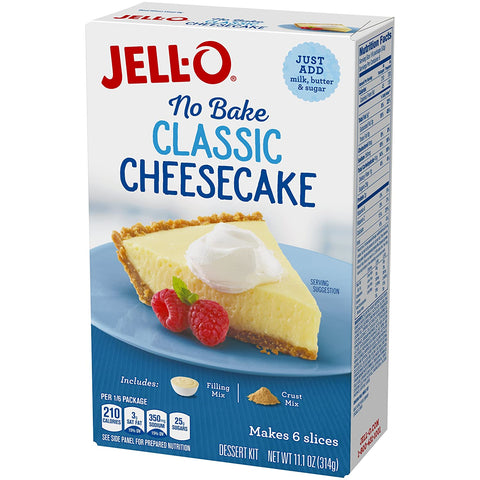 Image of Jell-O No Bake Mix, Cheesecake, 11.1 oz