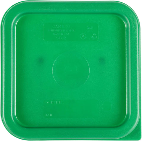 Image of Cambro Polycarbonate Square Food Storage Containers 4 Quart With Lid - Pack of 2