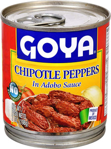 Goya Chipotle Peppers in Adobo Sauce (3 Pack, Total of 21oz)