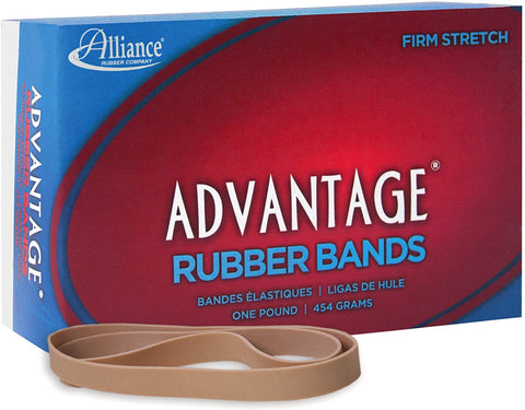 Image of Alliance Rubber 27075 Advantage Rubber Bands Size #107, 1 lb Box Contains Approx. 40 Bands