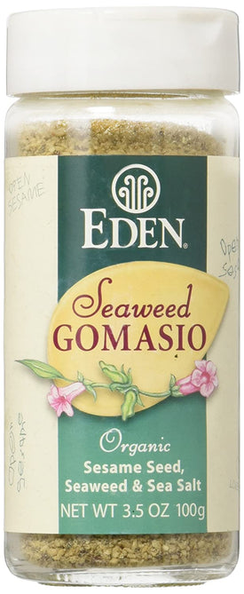 Organic Seaweed Gomasio - Sesame Seeds Seaweed & Sea Salt 3.5 Ounce (100 Grams) Jar