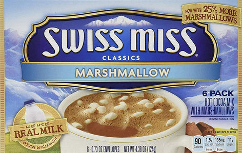 Swiss Miss Classics MARSHMALLOW Hot Cocoa Mix | 4.38 OZ | 2 Boxes