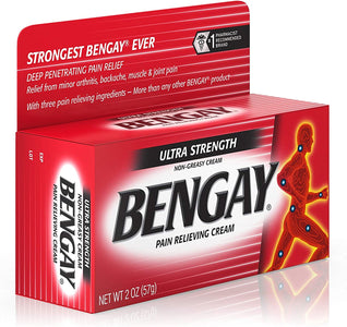 Ultra Strength Bengay Pain Relief Cream, Topical Analgesic for Arthritis, Muscle, Joint & Back, 2 oz