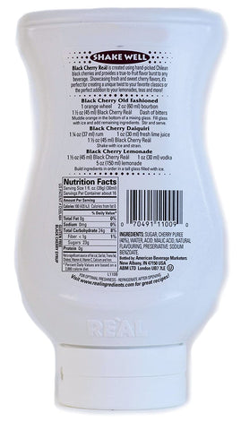 Image of Black Cherry Reàl, Black Cherry Puree Infused Syrup, 16.9 FL OZ Squeezable Bottle (Pack of 1)