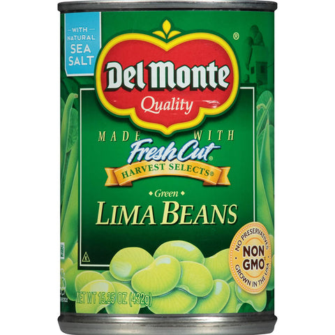 Image of Del Monte Green Lima Beans, 15.25-Ounce Cans (Pack of 12)