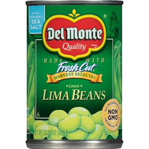 Del Monte Green Lima Beans, 15.25-Ounce Cans (Pack of 12)