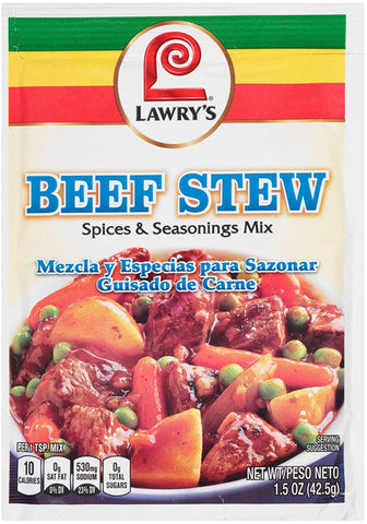 Image of LAWRY'S Spices & Seasonings Beef Stew 1.5 OZ(Pack of 6)