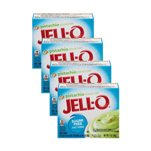 Jell-O Pistachio Flavor Sugar Free Pudding & Pie Filling (4-Pack)
