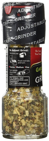 Image of McCormick Garlic Pepper Seasoning Grinder, 1.23 OZ