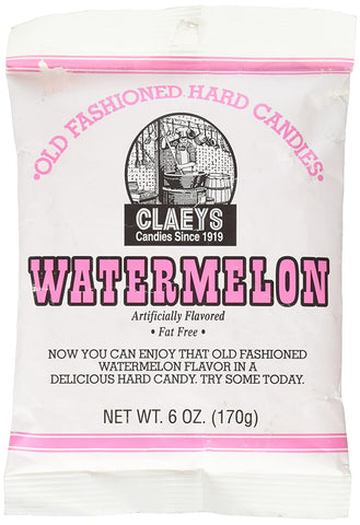 Image of Claeys Old Fashioned Hard Candy, Watermelon, 6 Ounce