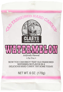 Claeys Old Fashioned Hard Candy, Watermelon, 6 Ounce