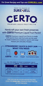 Sure-Jell Certo Premium Liquid Fruit Pectin Value Pack, 2 Boxes, 4 Pouches