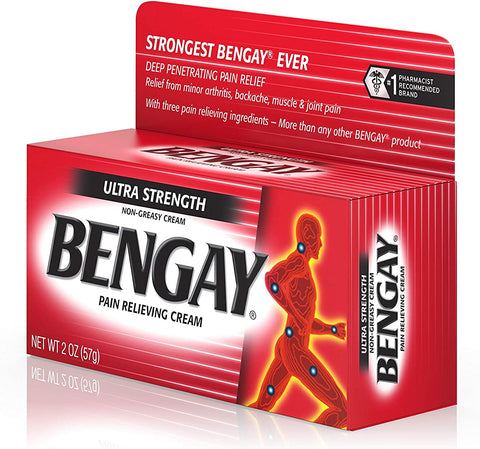 Image of Ultra Strength Bengay Pain Relief Cream, Topical Analgesic for Arthritis, Muscle, Joint & Back, 2 oz