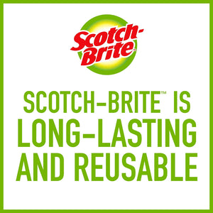 Scotch-Brite Dobie Cleaning Pad, Ideal for Dishwashing, Kitchen, Bathroom and More, Scours Without Scratching, 1 Pad