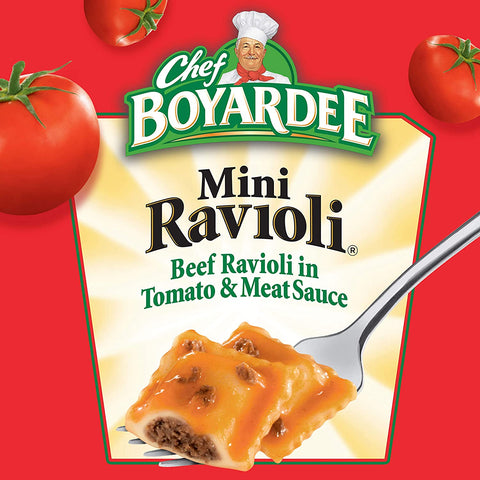 Image of Chef Boyardee Mini Beef Ravioli in Tomato & Meat Sauce, 4-pack, 60 oz