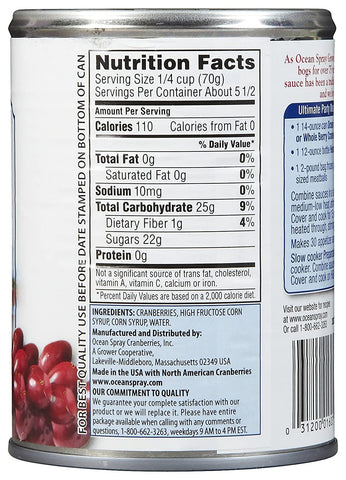 Image of Ocean Spray Whole Cranberry Sauce - 14 oz - (Pack of 6)