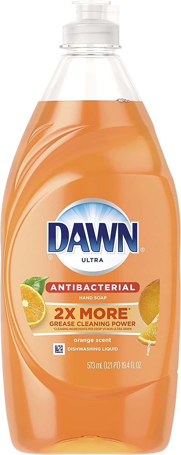 Dawn Ultra Antibacterial Hand Soap, Dishwashing Liquid Dish Soap, Orange Scent, 19.4 fl oz