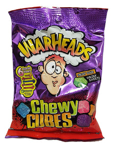 Warheads Chewy Cubes Mildly Sour Wildly Sweet Bag, 5 oz.
