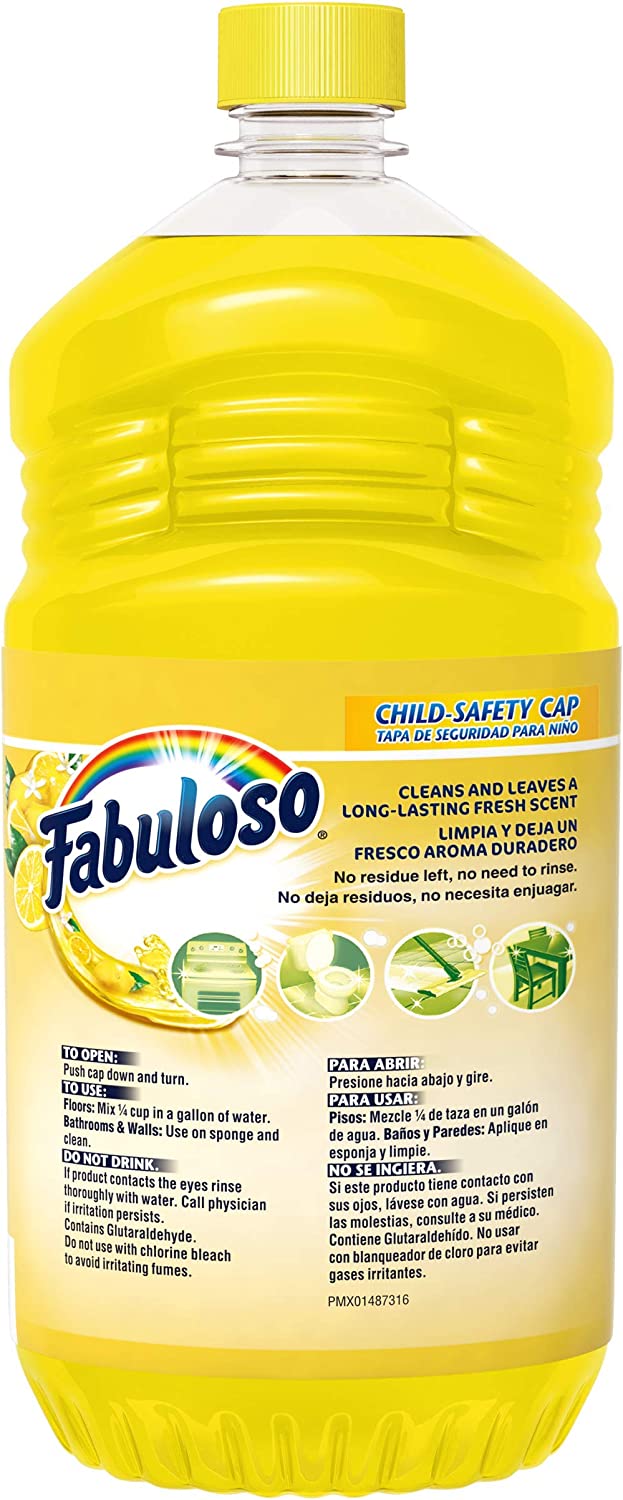Fabuloso All Purpose Cleaner, Refreshing Lemon, 56 Ounce