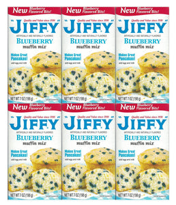 Jiffy, Blueberry Muffin Mix, 7oz Box (Pack of 6)