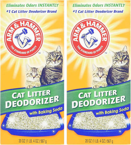 Image of ARM & HAMMER Cat Litter Deodorizer With Activated Baking Soda 20 oz (Pack of 2)