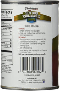 Castleberry's, Hot Dog Chili Sauce, Classic, 10oz Can