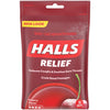 HALLS Relief Cherry Flavor Cough Drops, 1 Bag (30 Total Drops)