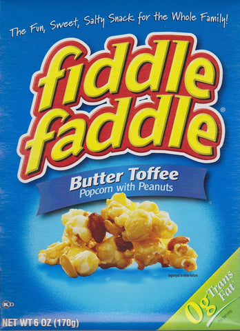 Image of Fiddle Faddle Butter Toffee Popcorn with Peanuts - 6oz Box