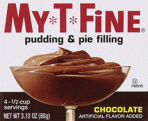 Image of Chocolate Pudding & Pie Filling Mix by My T Fine - Each Box: (4) 1/2 cup Servings (Pack - 2)