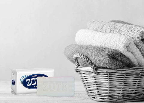 Image of Zote Laundry Soap Bar, Stain Remover Laundry Detergent for Clothes, Catfish Bait, Super Washing Travel Jabon Para Lavar Ropa, White Underwear Clothes Washing Soap (400 grams), Pack of 2