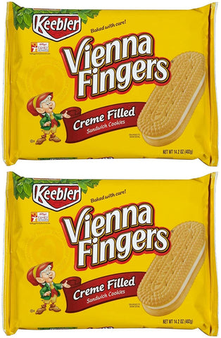 Image of Keebler Vienna Fingers Creme Filled Sandwich Cookies-14.2 oz, 2 pk