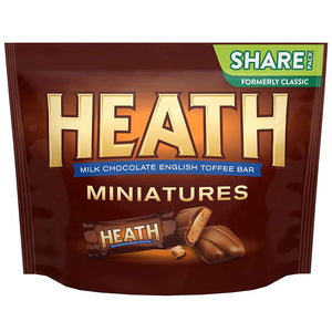 HEATH Chocolate Toffee Bars, Miniatures, 10.2 oz Bag