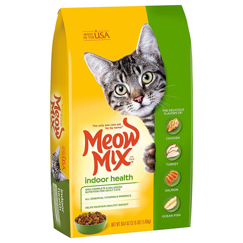 Image of Meow Mix Indoor Formula Dry Cat Food, 3.15 Lbs