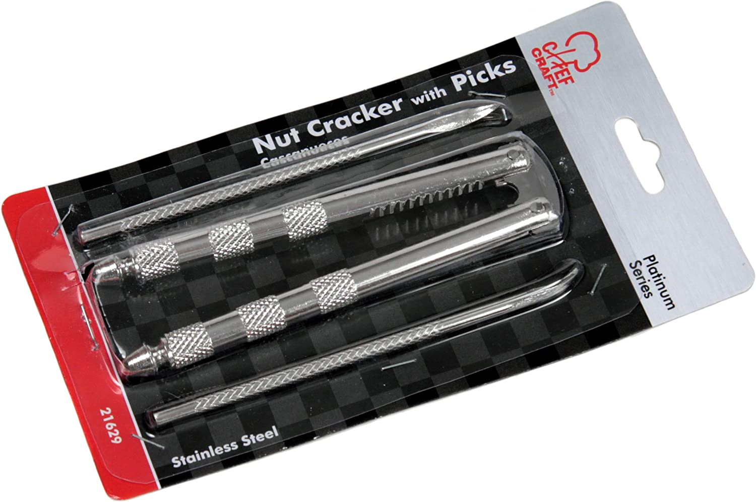 Chef Craft Picks Nut Cracker, One Size, Silver