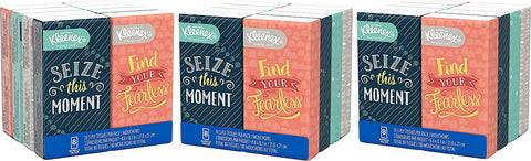 Image of Kleenex Facial, 10 Tissues per Go Pack, 24 Pack, Count (Pack of 24), Blue 36