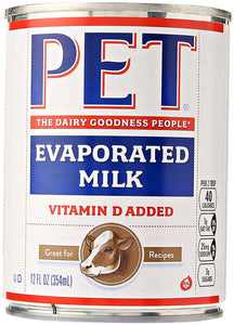 Pet Whole Evaporated Milk, 12 oz