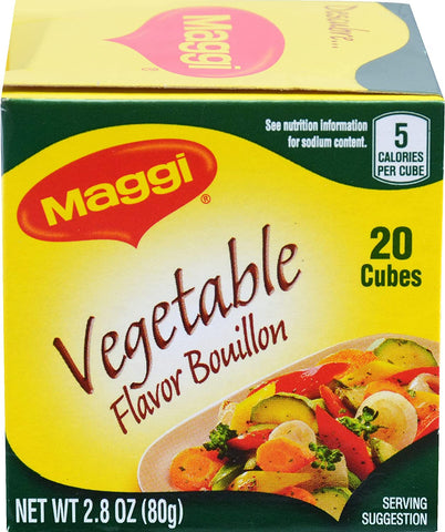 Image of Maggi Vegetable Flavor Bouillon Cubes, 2.82 oz