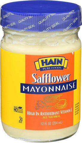 Image of Hain Pure Foods Safflower Mayonnaise, 12 Ounce