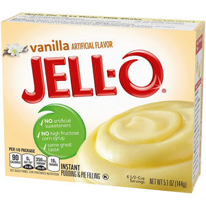Jell-O Vanilla Instant Pudding Mix 5.1 Ounce Box (Pack of 6)