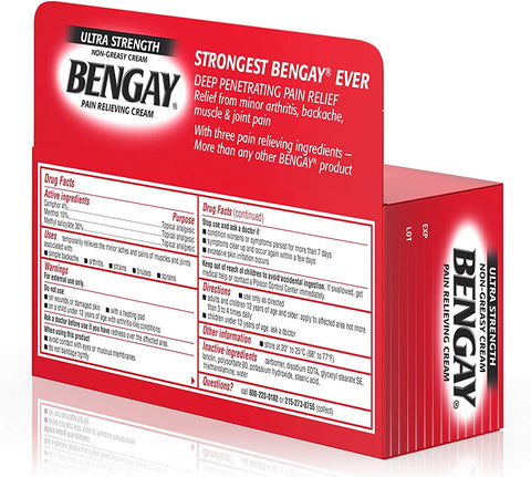 Image of Ultra Strength Bengay Pain Relief Cream, Topical Analgesic for Arthritis, Muscle, Joint & Back, 2 oz