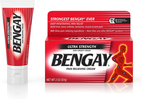 Image of Ultra Strength Bengay Pain Relief Cream, Topical Analgesic for Arthritis, Muscle, Joint & Back, 2 oz