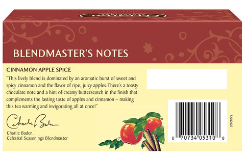 Image of Celestial Seasonings Herbal Tea Caffeine Free Cinnamon Apple Spice - 20 Tea Bags