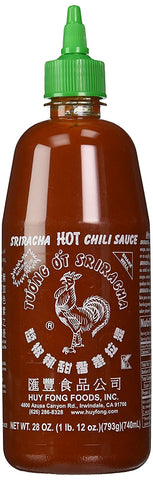 Image of Huy Fong Sriracha Chili Hot Sauce, 28 Ounce Bottle (Pack of 2)