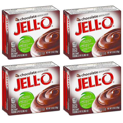 Image of Jell-O Chocolate Instant Pudding & Pie Filling (4-Pack)