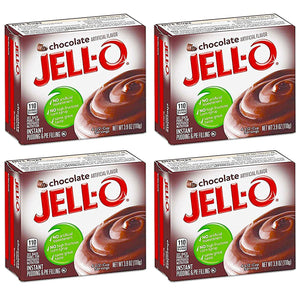 Jell-O Chocolate Instant Pudding & Pie Filling (4-Pack)
